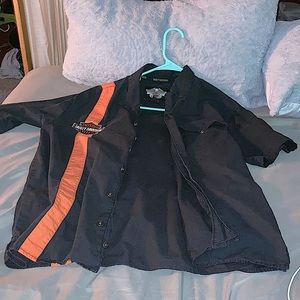 Harley Davidson button up shirt